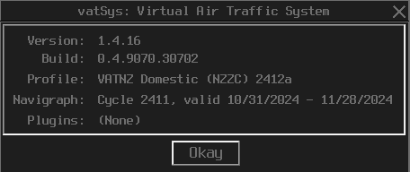 vatSys Info Menu